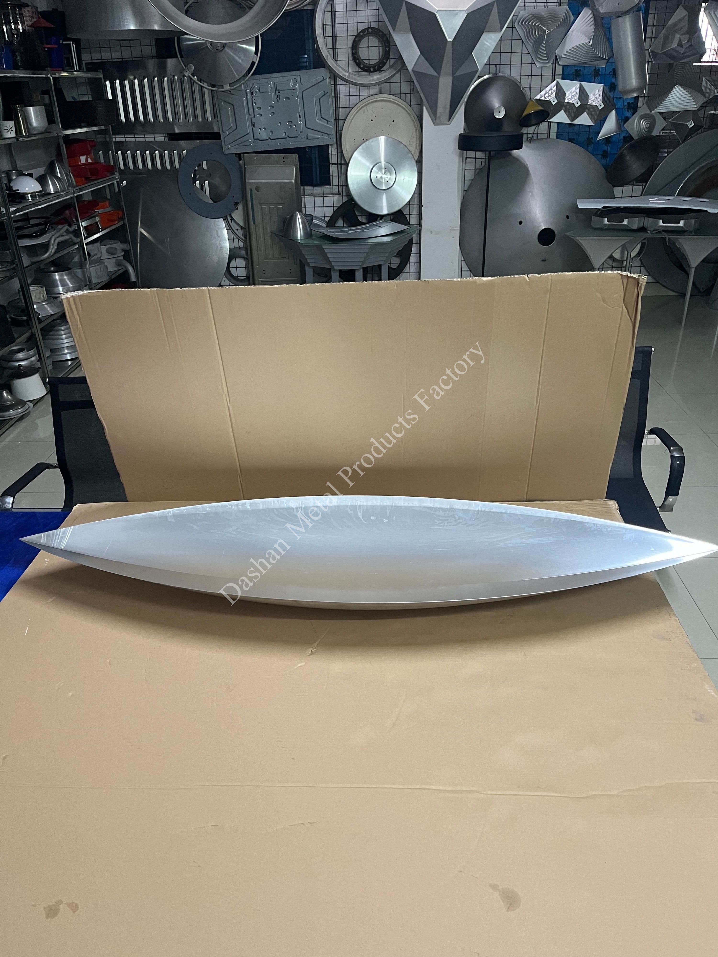 Factory Custom Large Long Oval Aluminum Lampshade Parts Stamping Processing 4