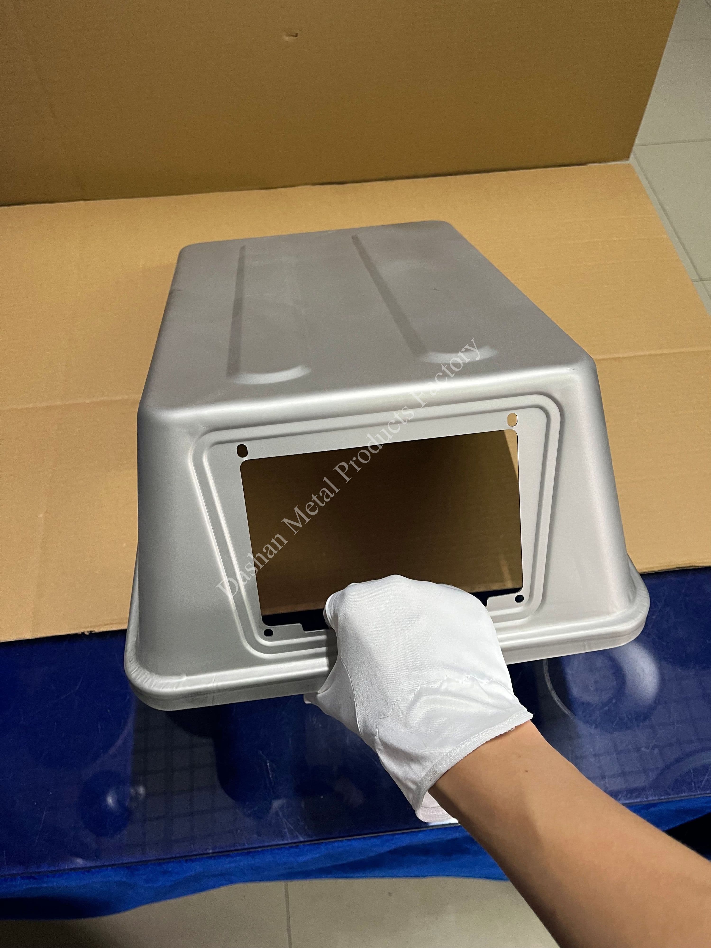 Irregular Deep Drawing of 201 Stainless Steel Slanted Electrical Appliance Covers 2