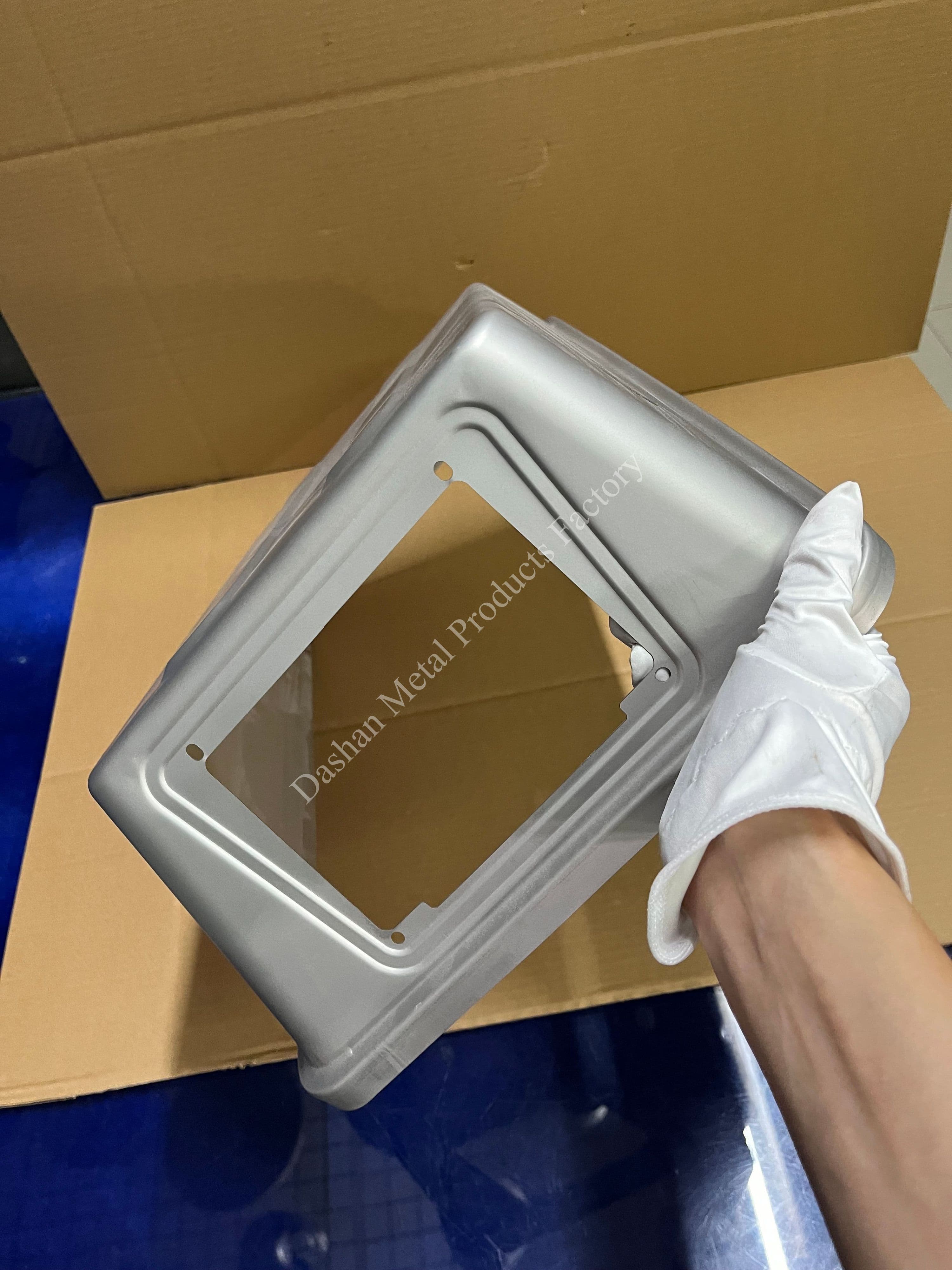 Irregular Deep Drawing of 201 Stainless Steel Slanted Electrical Appliance Covers 4