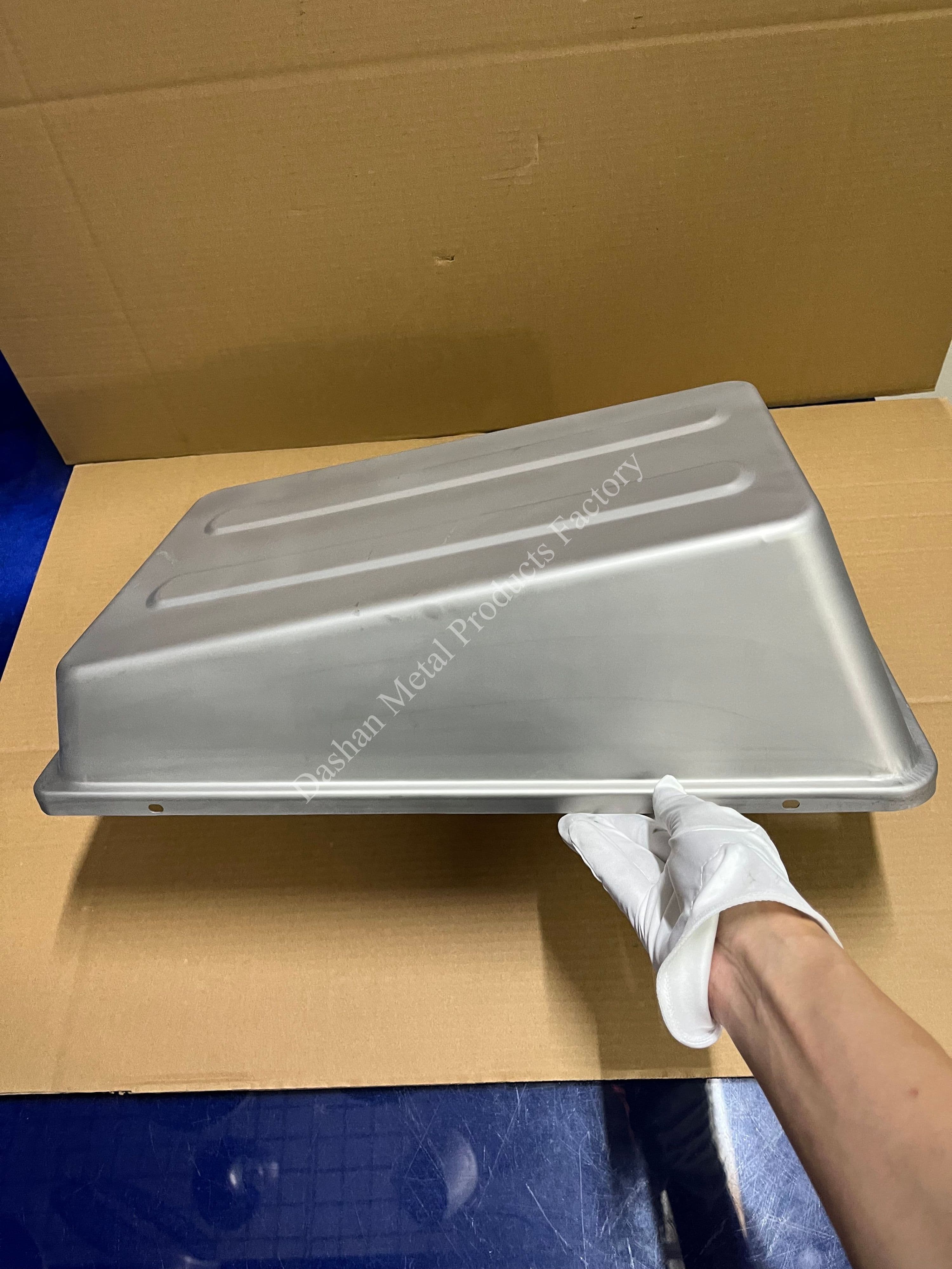 Irregular Deep Drawing of 201 Stainless Steel Slanted Electrical Appliance Covers 5